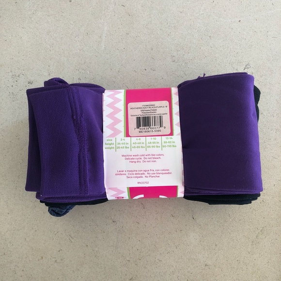 Cozy Tights- Fleece Lined Footless Tights M: 4-6yr - Picture 3 of 5